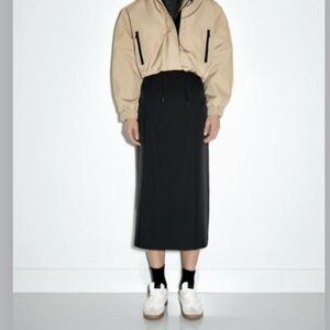 Zara Black Midi Skirt